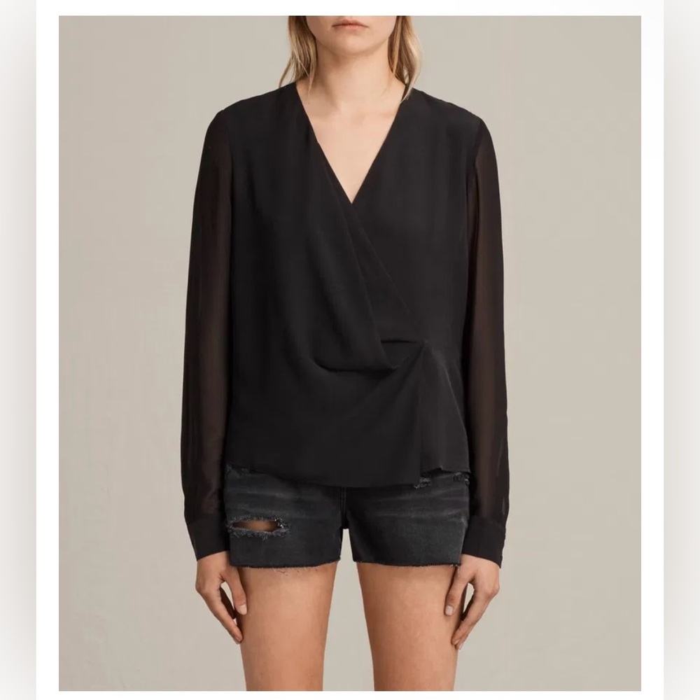 ALL SAINTS NILE TOP *LIKE NEW*